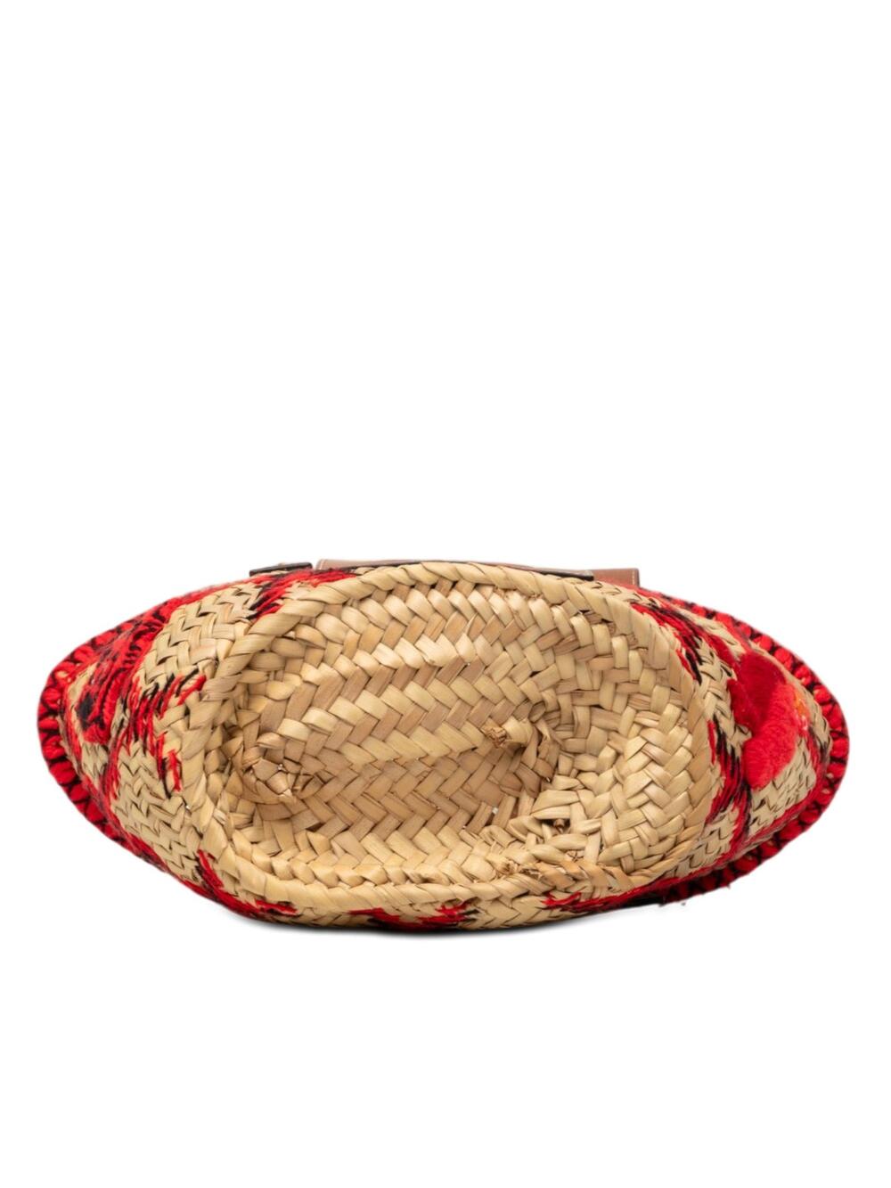 Loewe Small Raffia Animal Embroidered #278663l70b View 3